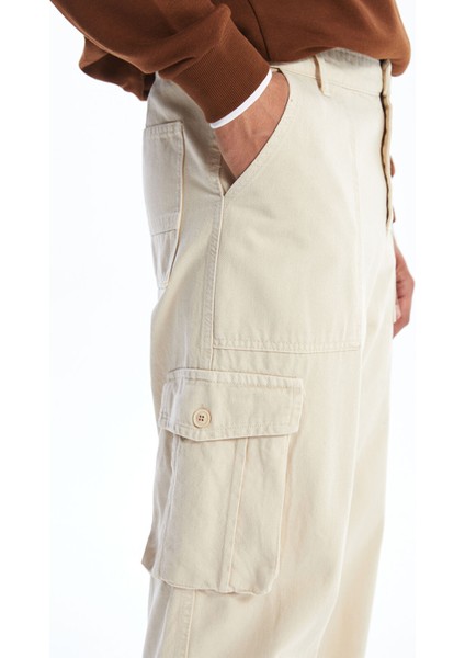 Yeni Sezon Standart Kalıp Gabardin Erkek Kargo Pantolon modelleri