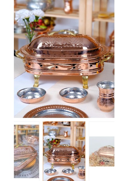 Muhteşem Bakır Sunum Seti 60CM fiyatları