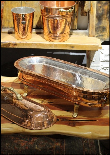 Muhteşem Bakır Sunum Seti 60CM fırsatları