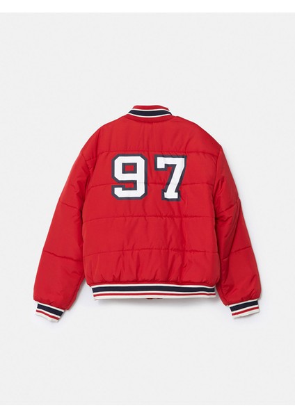 Yeni Sezon New York Baskılı Kız Çocuk Bomber Mont modelleri