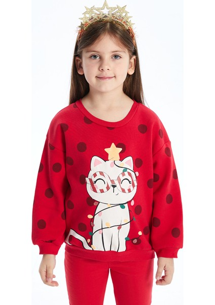 Yeni Sezon Bisiklet Yaka Kalın Kız Bebek Sweatshirt