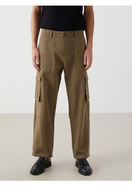 Yeni Sezon Rahat Kalıp Gabardin Erkek Kargo Pantolon fiyatları