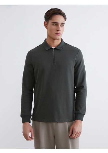 Yeni Sezon Polo Yaka Erkek Sweatshirt