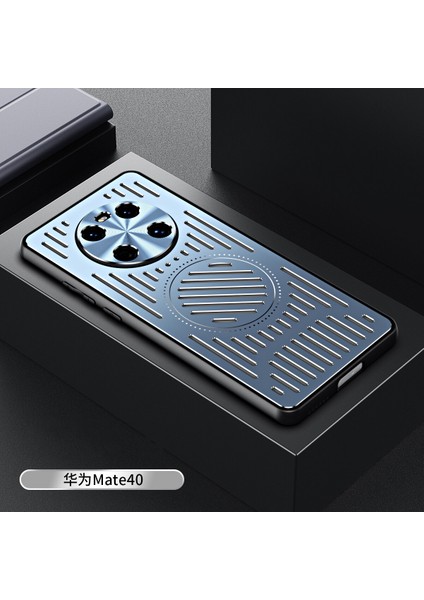 Huawei Mate 40 Kılıfı, Manyetik Metal Isı Dağıtıcı Koruyucu Kılıf-Mavi (Yurt Dışından)