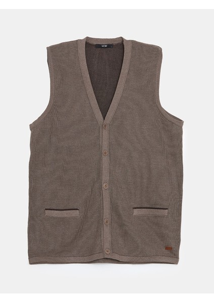 Yeni Sezon Standart Kalıp V Yaka Erkek Triko Yelek indirimleri