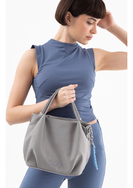 Benetton Kadın El Çantası Gri BNT1497 fiyatları