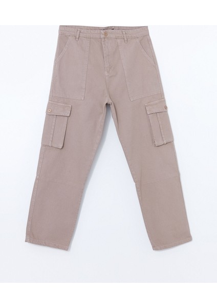 Yeni Sezon Rahat Kalıp Gabardin Erkek Kargo Pantolon indirimleri
