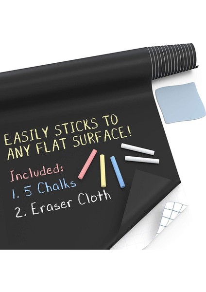 Sticker Rulo Yapışkanlı Çocuk Yazı Yazma Tahtası Yazı Yazma Sticker (5358)