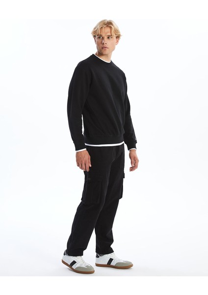 Yeni Sezon Standart Kalıp Gabardin Erkek Kargo Pantolon