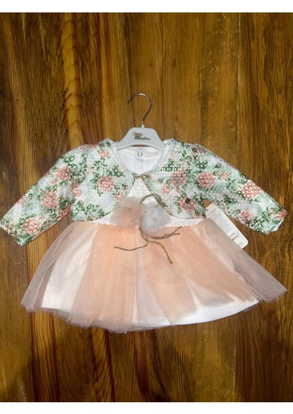 Nrtmsa 9-18 Aylık Prenses Elbise Pudra (Beden: 9-12)