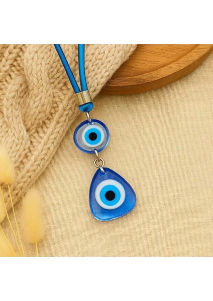 El Yapımı Şeffaf Cam Nazar Boncuğu Araba Dikiz Aynası Süsü modelleri