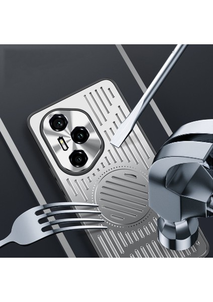 Honor 300 Kılıfı, Manyetik Metal Isı Dağıtıcı Koruyucu Kılıf-Siyah (Yurt Dışından) modelleri