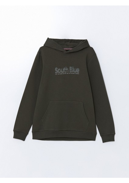 Yeni Sezon Uzun Kollu Baskılı Erkek Kalın Hoodie indirimleri