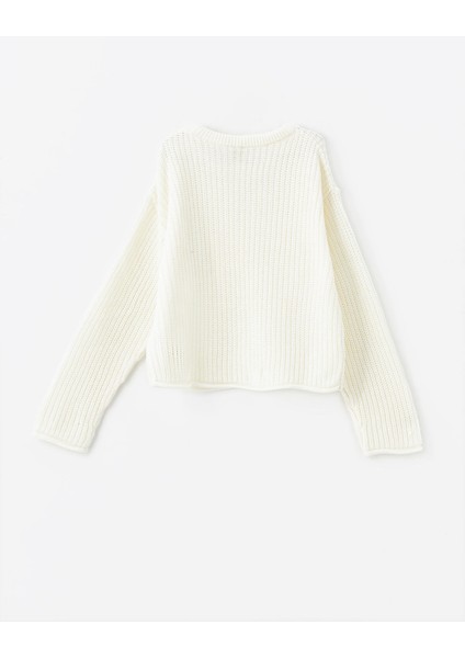 Yeni Sezon Bisiklet Yaka Uzun Kollu Kız Çocuk Triko Kazak fiyatları