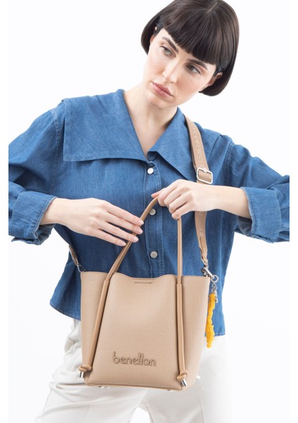 Benetton Kadın El Çantası Camel BNT1531 fiyatları