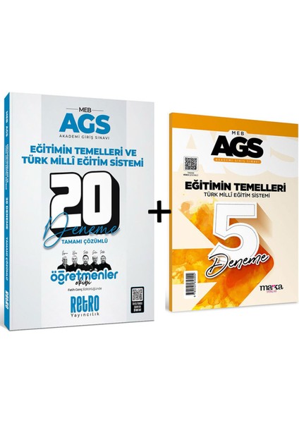 2026 Meb Ags Eğitimin Temelleri ve Türk Milli Eğitim Sistemi 20 'li Deneme 5 Deneme Marka Yayınları