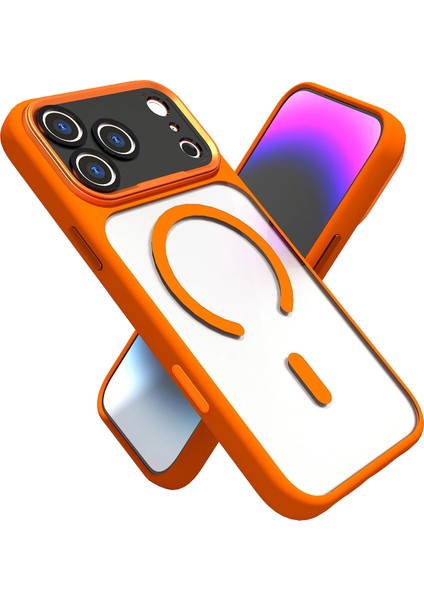 Lvsqvr Joko Apple Iphone 17 Pro Max Hazar Magsafe Kapak - Turuncu