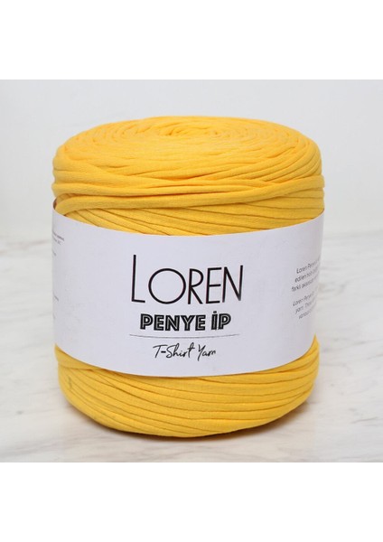 Loren Penye Kumaş El Örgü Ipi Sarı - 7 - 34277
