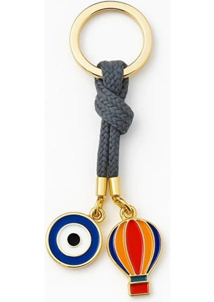 Renkli Balon & Nazar Boncuğu Şans Anahtarliği