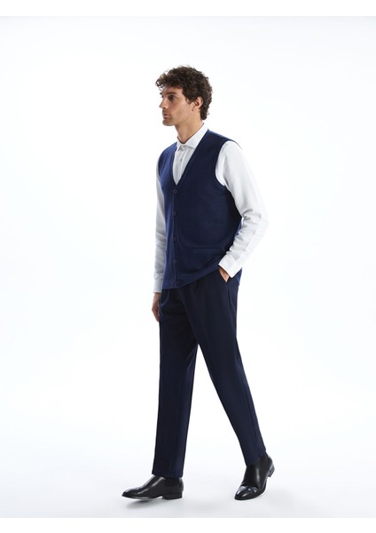 Yeni Sezon Standart Kalıp V Yaka Erkek Triko Yelek fiyatları