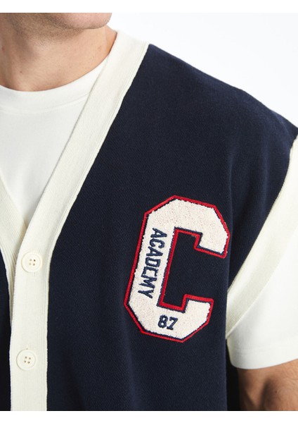 Yeni Sezon Rahat Kalıp V Yaka Erkek Triko Yelek modelleri