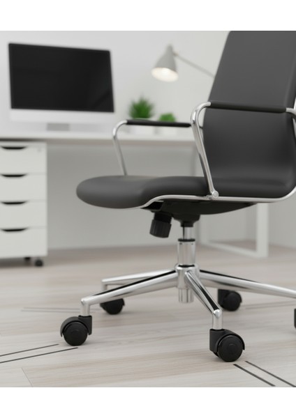 3 Adet Büro Tipi Pimli Plastik Koltuk Sandalye Tekeri 50MM indirimleri