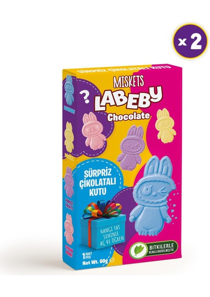 Labeby Sürpriz Çikolata Kutusu 60 gr x 2 Adet