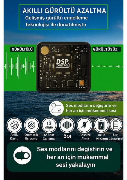 Kablosuz Yaka Mikrofonu Vlog , Video Çekimi , Ses Aktarımı Android - Type - C - iPhone Uyumlu