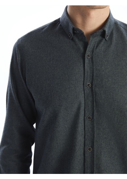 Yeni Sezon Regular Fit Uzun Kollu Gabardin Erkek Gömlek modelleri