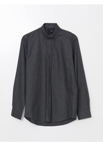 Yeni Sezon Regular Fit Uzun Kollu Gabardin Erkek Gömlek indirimleri