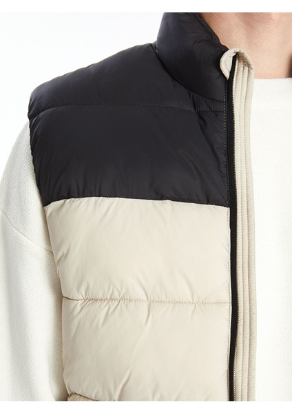 Yeni Sezon Standart Kalıp Dik Yaka Erkek Şişme Yelek fırsatları