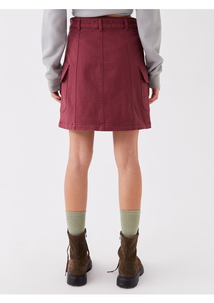 Yeni Sezon Standart Fit Kadın Jean Etek indirimleri