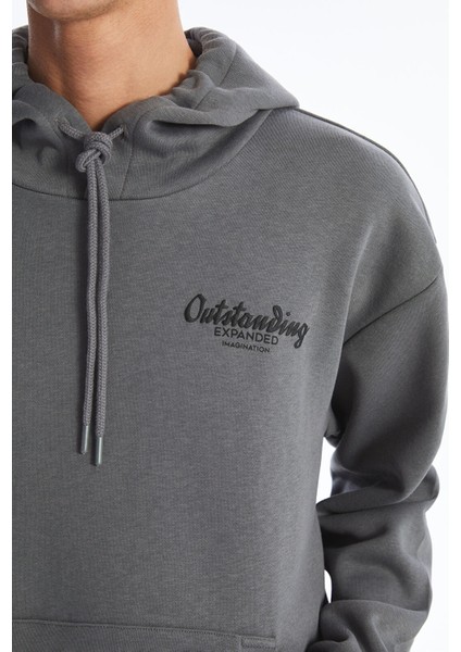 Yeni Sezon Uzun Kollu Baskılı Erkek Kalın Hoodie modelleri