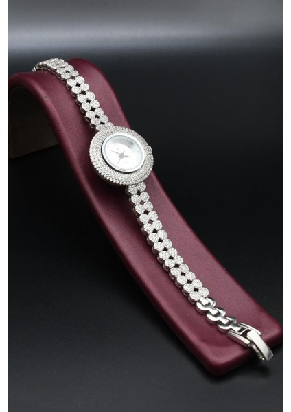 925 Ayar Gümüş Kadın Saati (Kadın Gümüş Saat) Zirkon Taşlı 902378 fiyatları