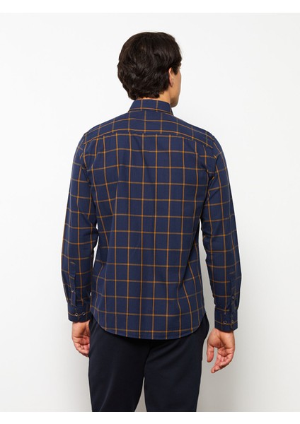Yeni Sezon Regular Fit Uzun Kollu Ekose Erkek Gömlek indirimleri