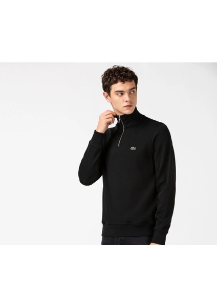 Erkek Regular Fit Yarım Fermuar Sweatshirt fırsatları