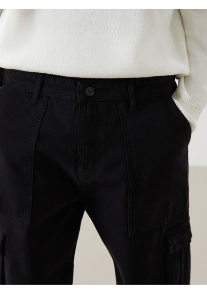 Yeni Sezon Rahat Kalıp Gabardin Erkek Kargo Pantolon modelleri