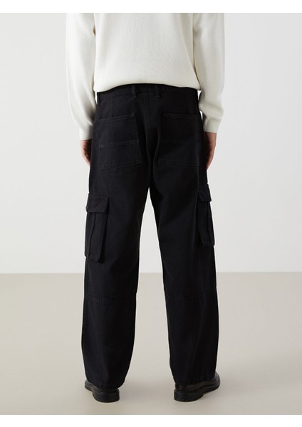 Yeni Sezon Rahat Kalıp Gabardin Erkek Kargo Pantolon fırsatları