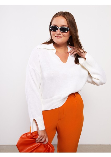 Yeni Sezon Polo Yaka Kadın Triko Kazak