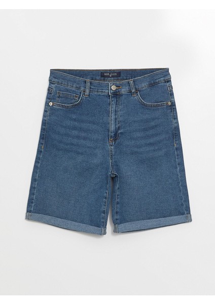 Yeni Sezon Bermuda Fit Kadın Jean Şort indirimleri