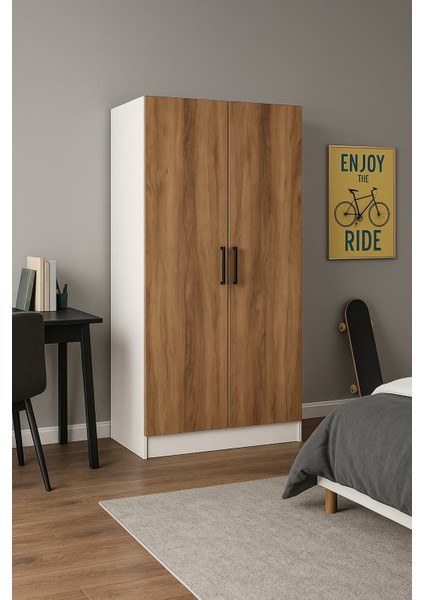 2 Kapaklı Elbise Dolabı (180×70×50 Cm)