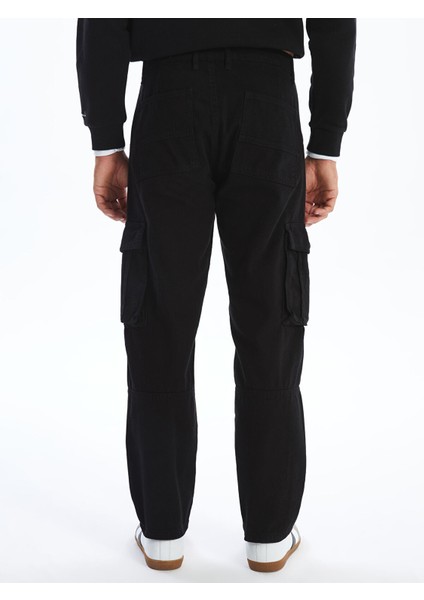 Yeni Sezon Standart Kalıp Gabardin Erkek Kargo Pantolon fırsatları
