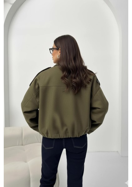 Basic Crop Gömlek Ceket (Shacket) Camelbasic, Crop, Gömlek fiyatları