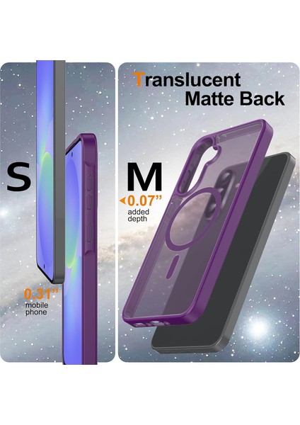 Samsung Galaxy A26 Uyumlu Kamera Lens+Ekran Koruyucu Magsafe Şarj Destekli Iz Tutmaz Mat Kapak indirimleri