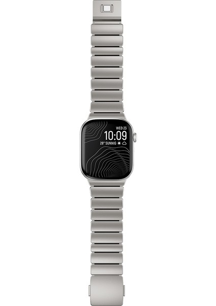 Apple Watch 44MM Mkst KRD-149 Titanyum Silikon Kordon - Siyah modelleri