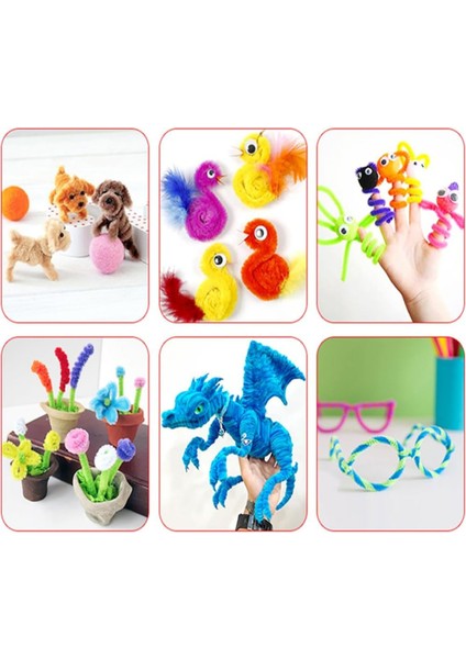 Şönil Tel, El Işi, Dıy, Hobi ve Çiçek Yapım Teli, Yeşil, 100 Adet, 6 mm - 30 cm fırsatları