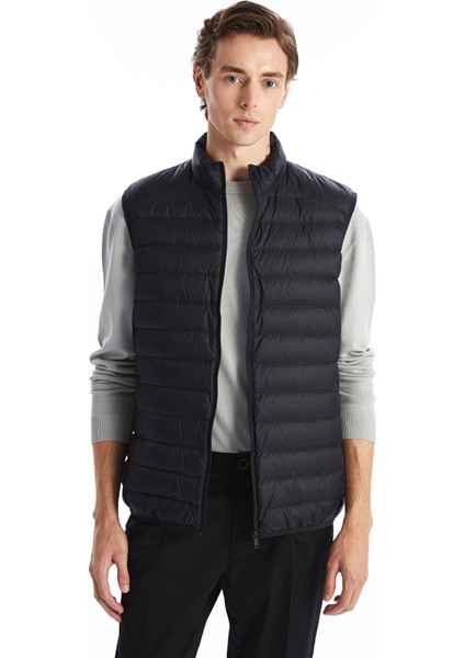 Yeni Sezon Standart Kalıp Dik Yaka Erkek Şişme Yelek