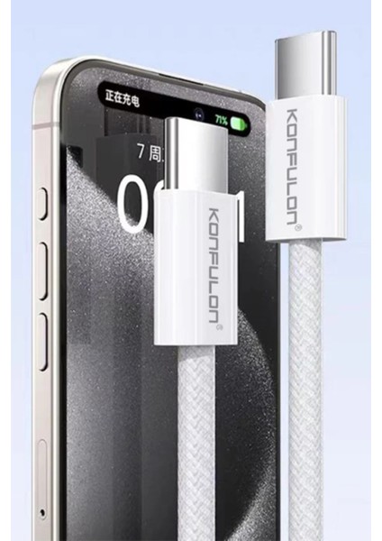 Lvsqvr Konfulon DC82 1m 60W Type-C To Type-C Pd Hızlı Şarj Kablo - Beyaz fırsatları