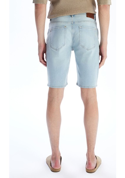 Yeni Sezon Slim Fit Erkek Jean Şort fırsatları