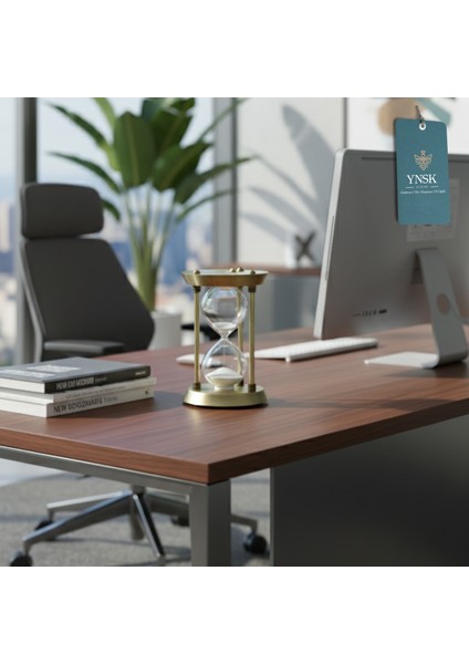Roma Sütunu Tasarımlı Dekoratif Kum Saati – 30 Dk Zaman Ölçer Metal Gövde (22X15 Cm) fırsatları
